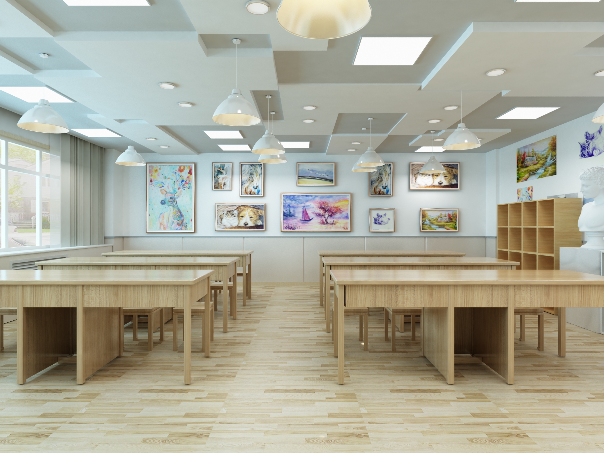 融合美術(shù)與多媒體 繪畫(huà)教室的設(shè)計(jì)與裝修策略